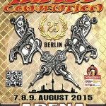 Locandina Berlino tattoo convention del 7-8-9 agosto 2015